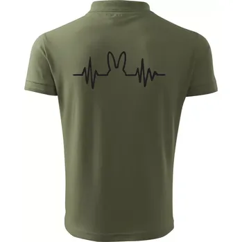 Pánská košile EKG zajíc - Polokošile pánská Pique Polo 203 - 2XL ( Khaki )