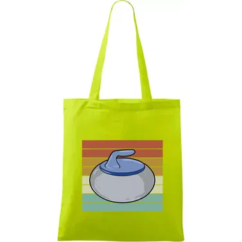 Curling vintage - Taška bavlněná - 42 x 38 cm ( Limetková )