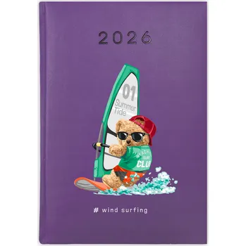 Kalendář Knihový kalendář 2026 A5 fialový