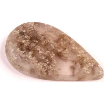 Přírodní kámen Kabošon Moss Quartz č.5602 (34x19x6mm)