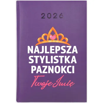 Kalendář Knižní kalendář 2026 A5 FunnyCase fialový