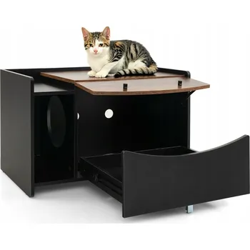 Pelíšek pro kočku Kočičí bouda pelíšek záchod s výsuvnou zásuvkou Pelíšek pro kočky