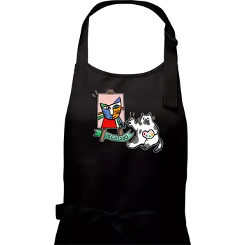 Kuchyňská zástěra Picatsso - Pánská zástěra na vaření - Univerzální velikost ( Černá )