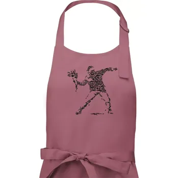 Kuchyňská zástěra Flourish Vandalism - Dámská zástěra na vaření - Univerzální velikost ( Starorůžová )
