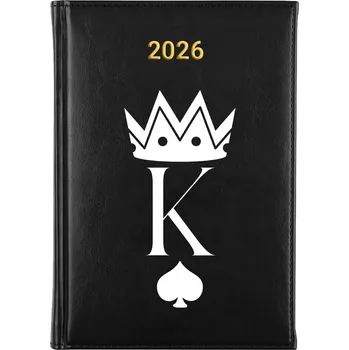 Kalendář Knižní kalendář 2026 A5 FunnyCase černý