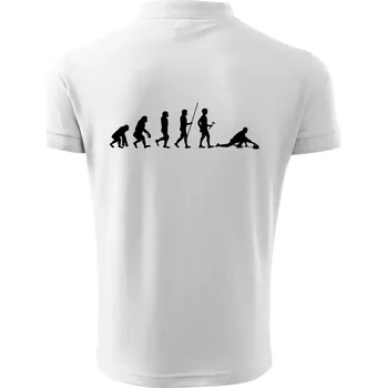 Pánská košile Evoluce curling - Polokošile pánská Pique Polo 203 - 5XL ( Bílá )