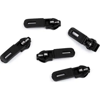 Zip Jezdec na zip spirálový voděodolný No 5 semi-autolock Varianta: černá, Balení: 5 ks