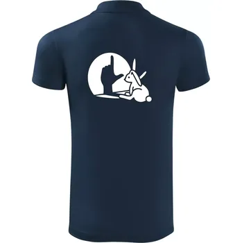 Pánská košile Zajíc stín loser - Polokošile Victory sportovní (dresovina) - M ( Námořní modrá (velmi tmavá - téměř černá) )