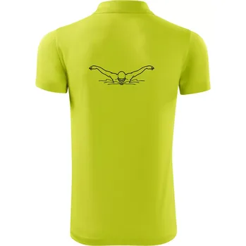 Pánská košile Plavec motýlek - Polokošile Victory sportovní (dresovina) - XL ( Limetková )