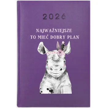 Kalendář Knihový kalendář 2026 A5 fialový