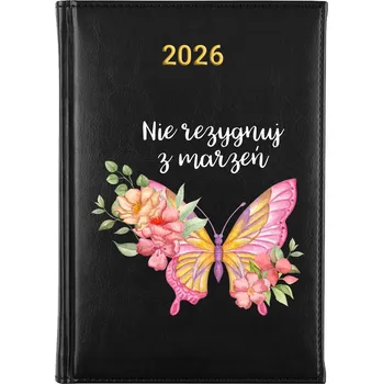 Kalendář Knižkový kalendář 2026 A5 černý