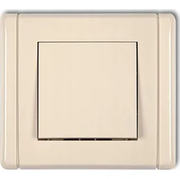 vypínač Jednopólový vypínač Klasik Karlik, béžové odstíny 1FWP1