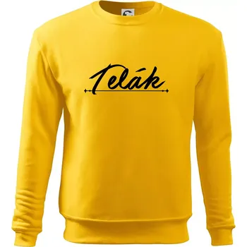 Pánská mikina Staročeština - Telák - hlupák, lenoch - Mikina Essential pánská - M ( Žlutá )
