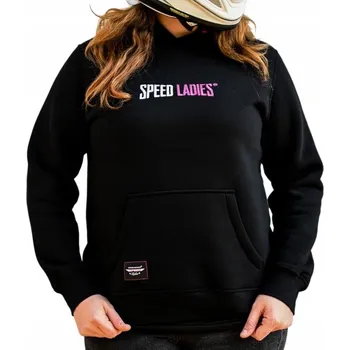 Dámská mikina Mikina dámská SPEED LADIES BLACK černá růžová