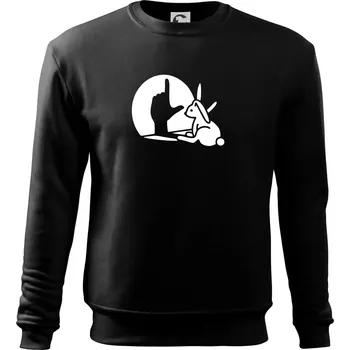 Pánská mikina Zajíc stín loser - Mikina Essential pánská - S ( Černá )