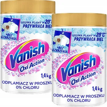 Odstraňovač skvrn Vanish Oxi Action Odstraňovač skvrn v prášku pro bílé prádlo 0% chloru 2,8 kg
