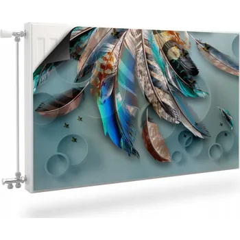 Obraz MAGNETICKÁ podložka Barevná Pírka Abstrakce 120x60