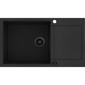 Granitový dřez Granitový dřez Helika TESA PLUS SQT104 černá edice
