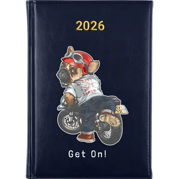 Kalendář Knižkový kalendář 2026 A5 FunnyCase modrý