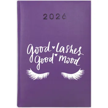 Kalendář Knihový kalendář 2026 A5 fialový