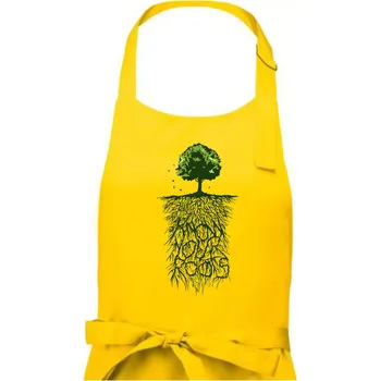 Kuchyňská zástěra Know Your Roots - Pánská zástěra na vaření - Univerzální velikost ( Žlutá )
