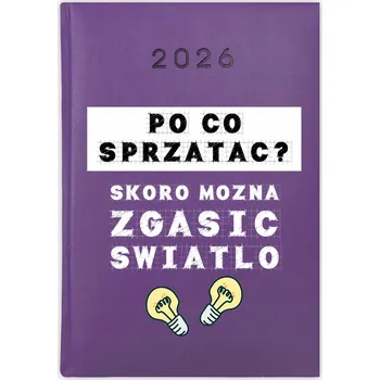 Kalendář Knižkový kalendář 2026 A5 Cute Cups fialový