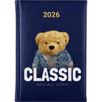 Kalendář Knižní kalendář 2026 A5 modrý