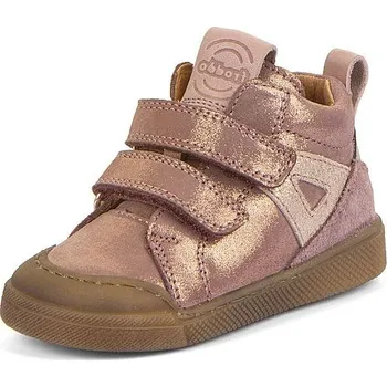 Dětská treková obuv FRODDO dívčí kotníková obuv ROSARIO HIGH TOP G2110134-34 růžová/zlatá 27