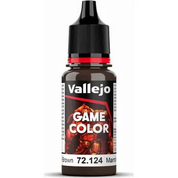 Modelářská barva VALLEJO GAME COLOR - 72124 Gorgon Brown 18ml - Gorgon Brown, akrylová barva 18ml