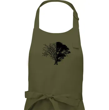 Kuchyňská zástěra Life And Death tree - Dámská zástěra na vaření - Univerzální velikost ( Khaki )