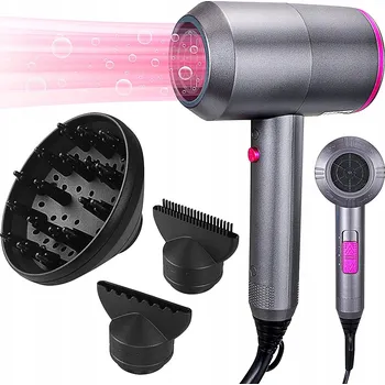 Fén FÉN NA VLASY IONIZACE 2000W + NÁSTAVCE difuzér