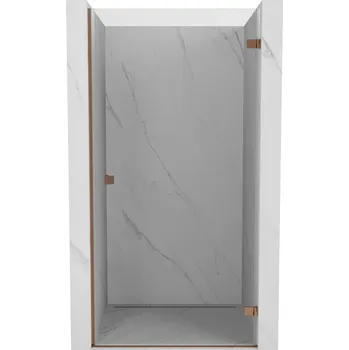 Sprchové dveře Mexen Lunar-B pravé výklopné sprchové dveře 95 cm, transparentní, růžové zlato - 832-095-000-60-00-P Sprchové dveře