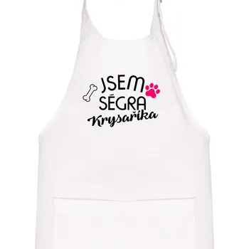 Kuchyňská zástěra Jsem ségra Krysaříka - Dětská zástěra na vaření - Univerzální velikost ( Bílá )