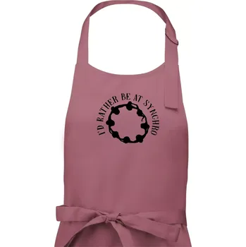 Kuchyňská zástěra I'd Rather Be At Synchro - Dámská zástěra na vaření - Univerzální velikost ( Starorůžová )