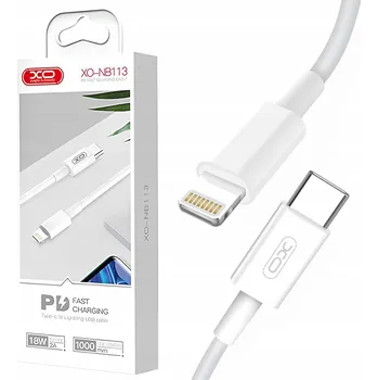 Datový kabel Kabel Smart-Tel USB typ C - Apple Lightning 1 m bílý