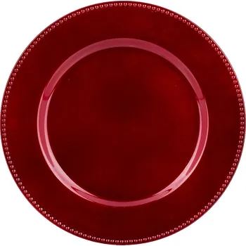 Talíř Podložní talíř ozdobný BORDO s leskem 33 cm