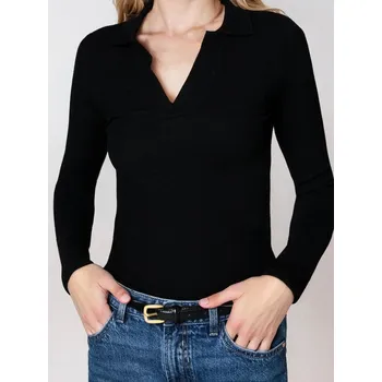 Body Sinsay - Body s dlouhými rukávy - černá - 491EU-99X - 491EU-99X-S