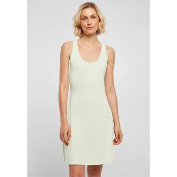 Dámské šaty Urban Classics Středně dlouhé šaty z modalu s vykrojenými zády Barva: lightmint, Velikost: 4XL