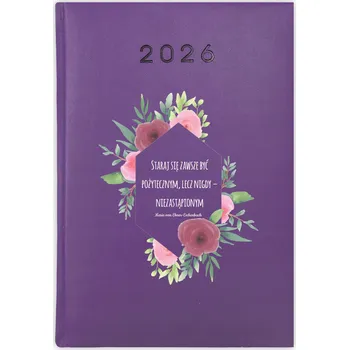 Kalendář Knihový kalendář 2026 A5 fialový