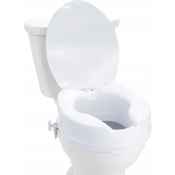 WC sedátko SucceBuy Zvýšené WC sedátko 405x350x150MM Bílé Polypropylen 136 kg