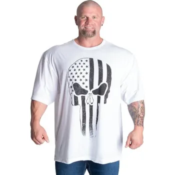Pánské tričko Gasp SKULL DIVISION IRON TEE WHITE – tričko Gasp bílé Velikost: 4XL