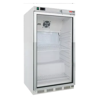 REDFOX DRR 200/G SKŘÍŇ CHLADÍCÍ, LEDNICE BÍLÁ CHLADNIČKA PROSKLENÉ DVEŘE