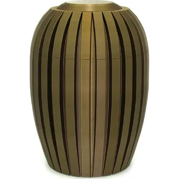 Smuteční dekorace Ekologická Bio urna I Bronzová metalická barva - svislá