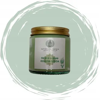 Svíčka Sójová vonná svíčka čakra srdce Naturalna Świeca