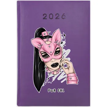 Kalendář Knihový kalendář 2026 A5 fialový