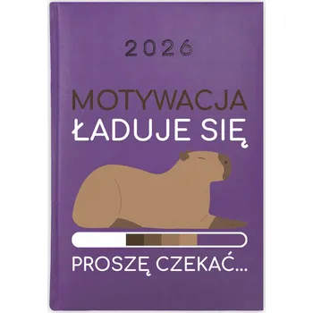 Kalendář Knihový kalendář 2026 A5 fialový
