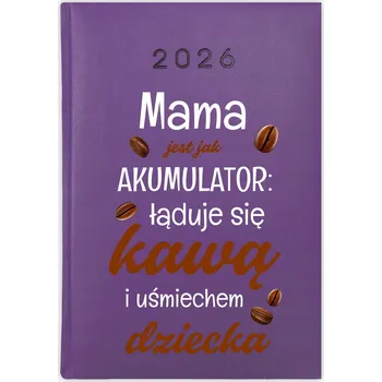 Kalendář Knihový kalendář 2026 A5 fialový