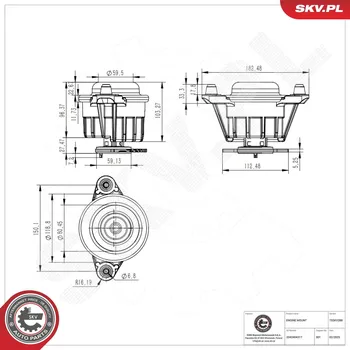 Zavěšení motoru Zavěšení motoru ESEN SKV 75SKV288