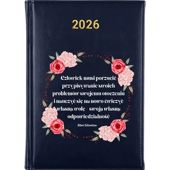 Kalendář Knižkový kalendář 2026 A5 FunnyCase modrý