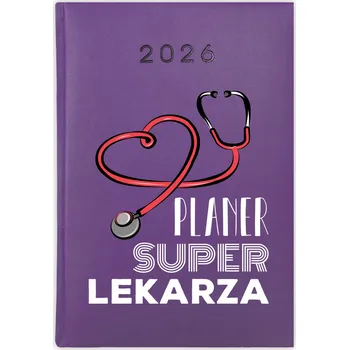 Kalendář Knižní kalendář 2026 A5 FunnyCase fialový